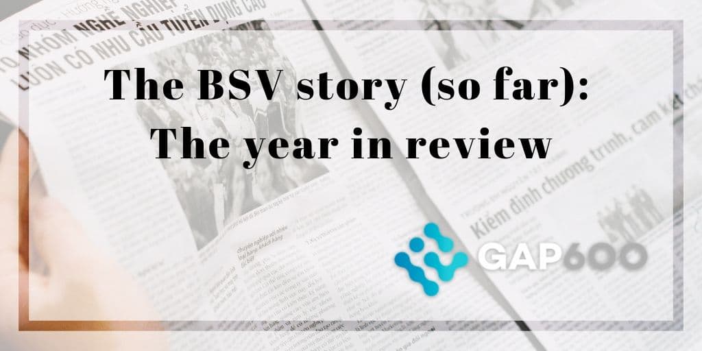 The BSV story (so far): The year in review